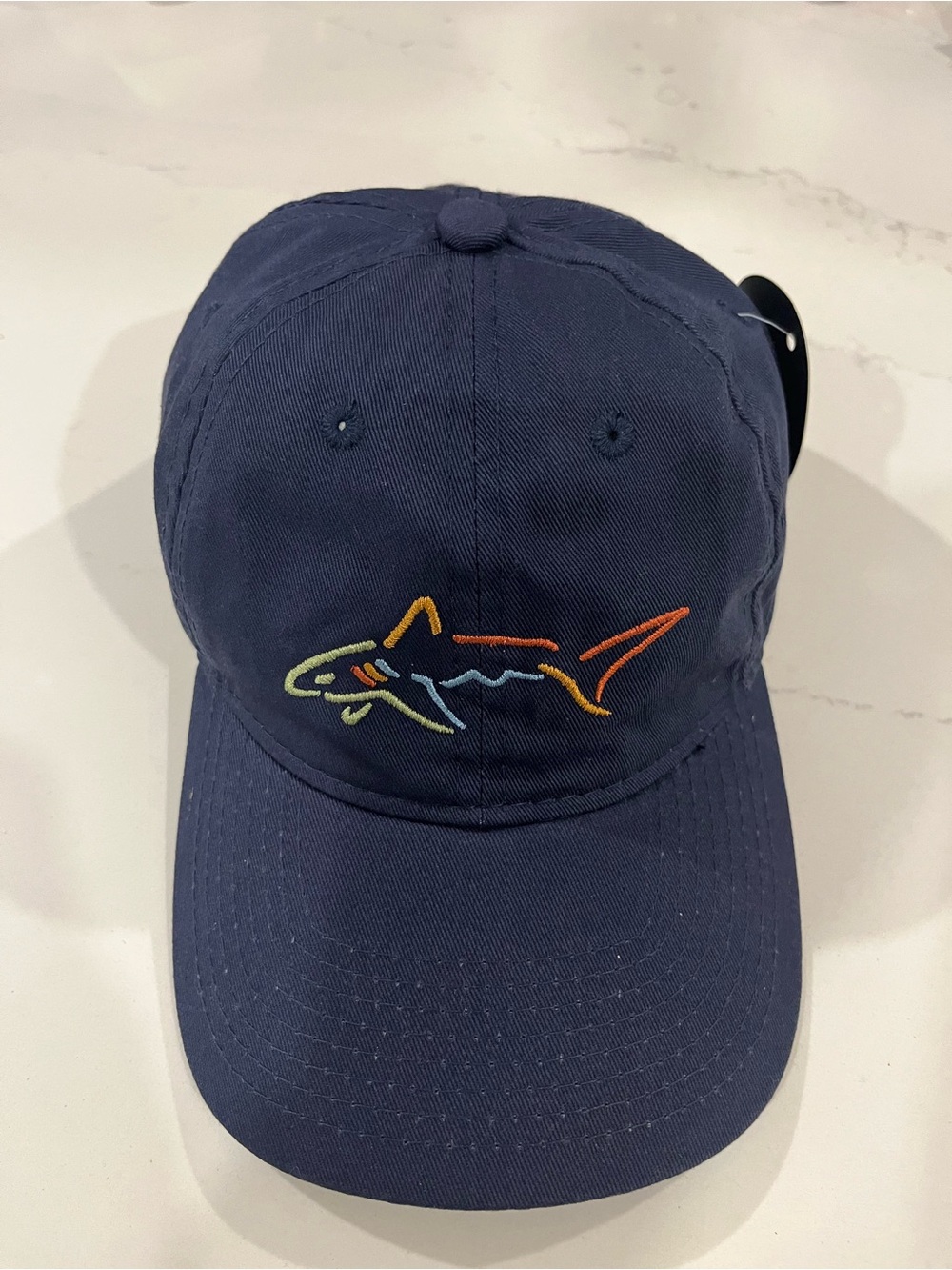Greg Norman Collection Navy Shark Embroidered Baseball Cap NWT π¦β³οΈ